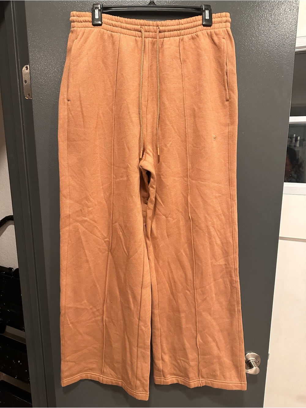 Victoria’s Secret PINK wide leg ivy fleece pants women’s sz L